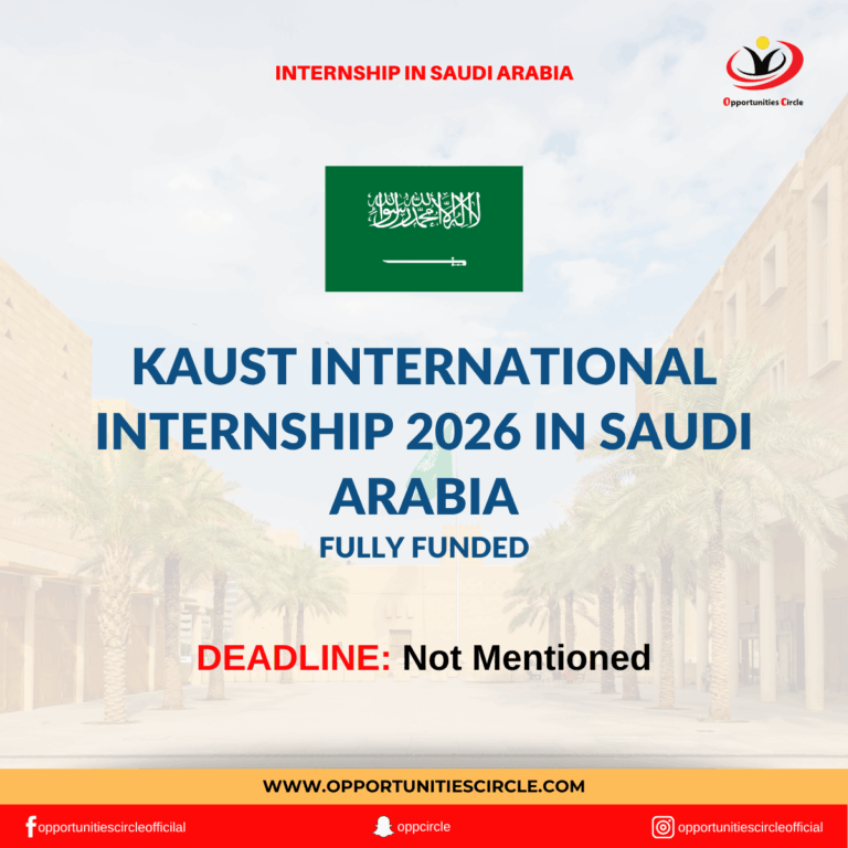 KAUST International Internship 2026 in Saudi Arabia