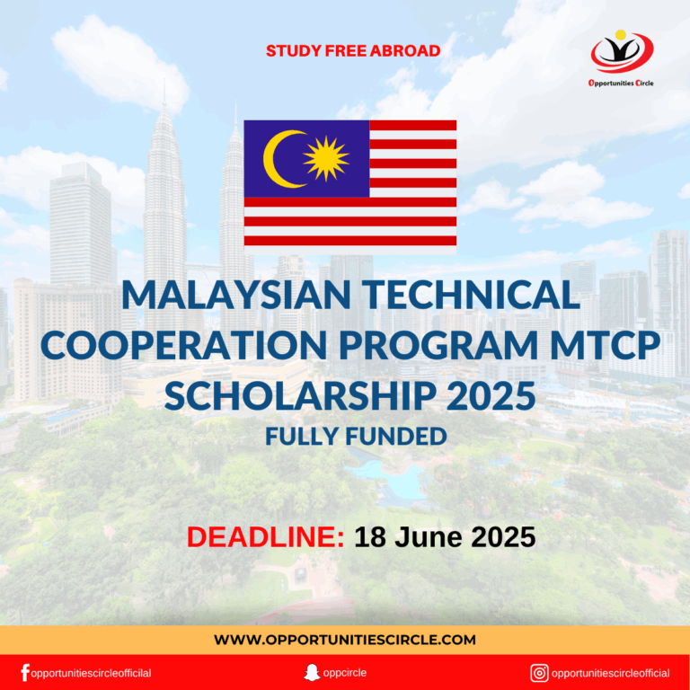 Malaysian Technical Cooperation Program MTCP Scholarship 2025