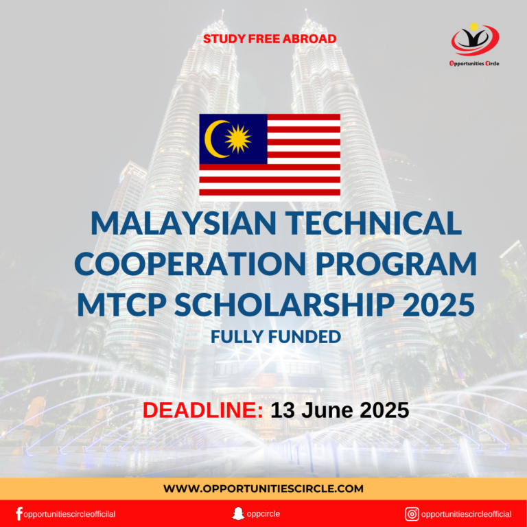 Malaysian Technical Cooperation Program MTCP Scholarship 2025