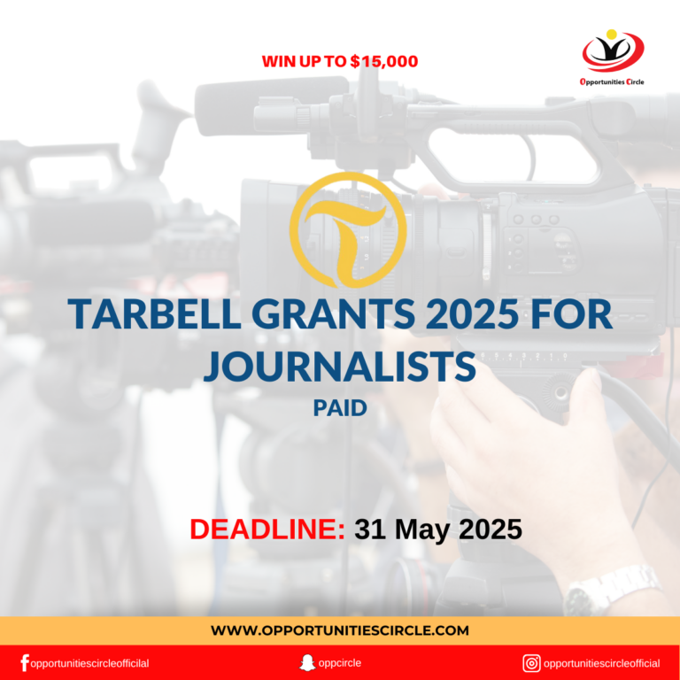 Tarbell Grants 2025 for Journalists