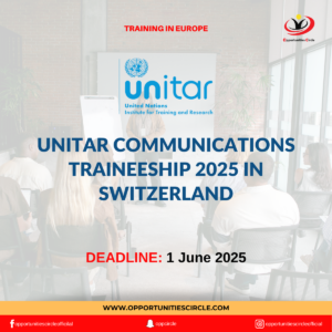 UNITAR Communications Traineeship 2025 in Switzerland