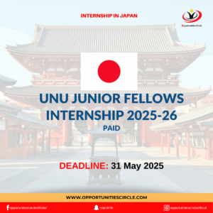 UNU Junior Fellows Internship 2025-26