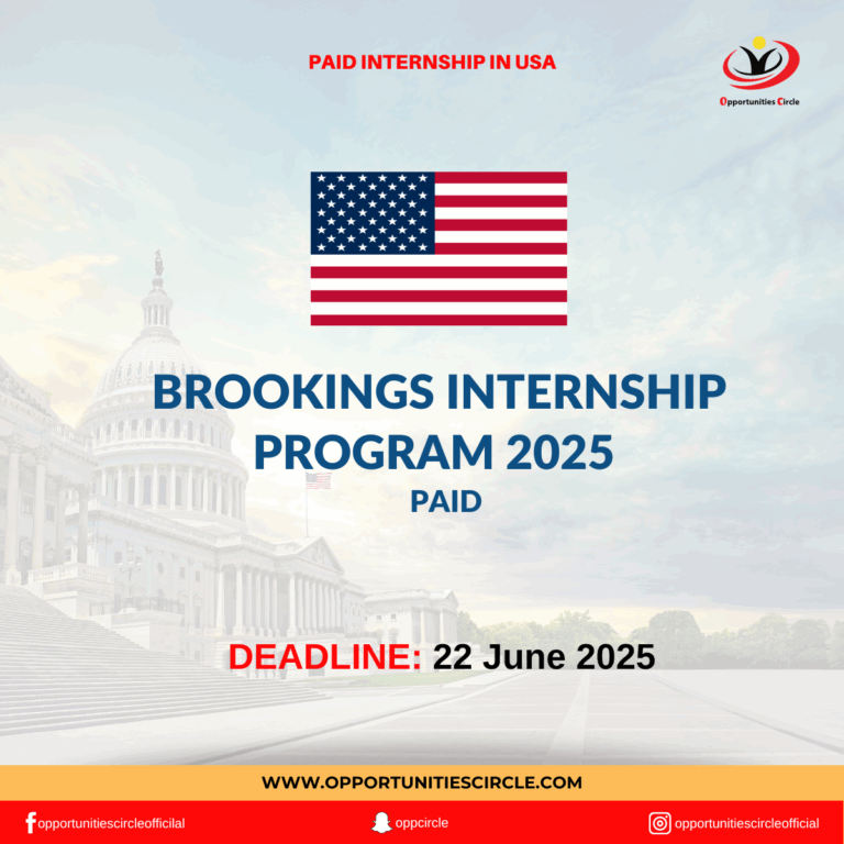 Brookings Internship Program 2025