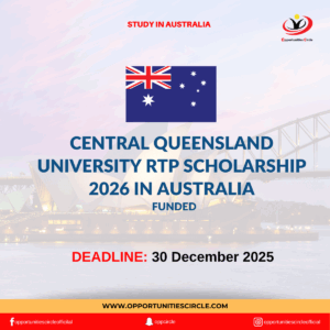 Central Queensland University RTP Scholarship 2026 IN Australia