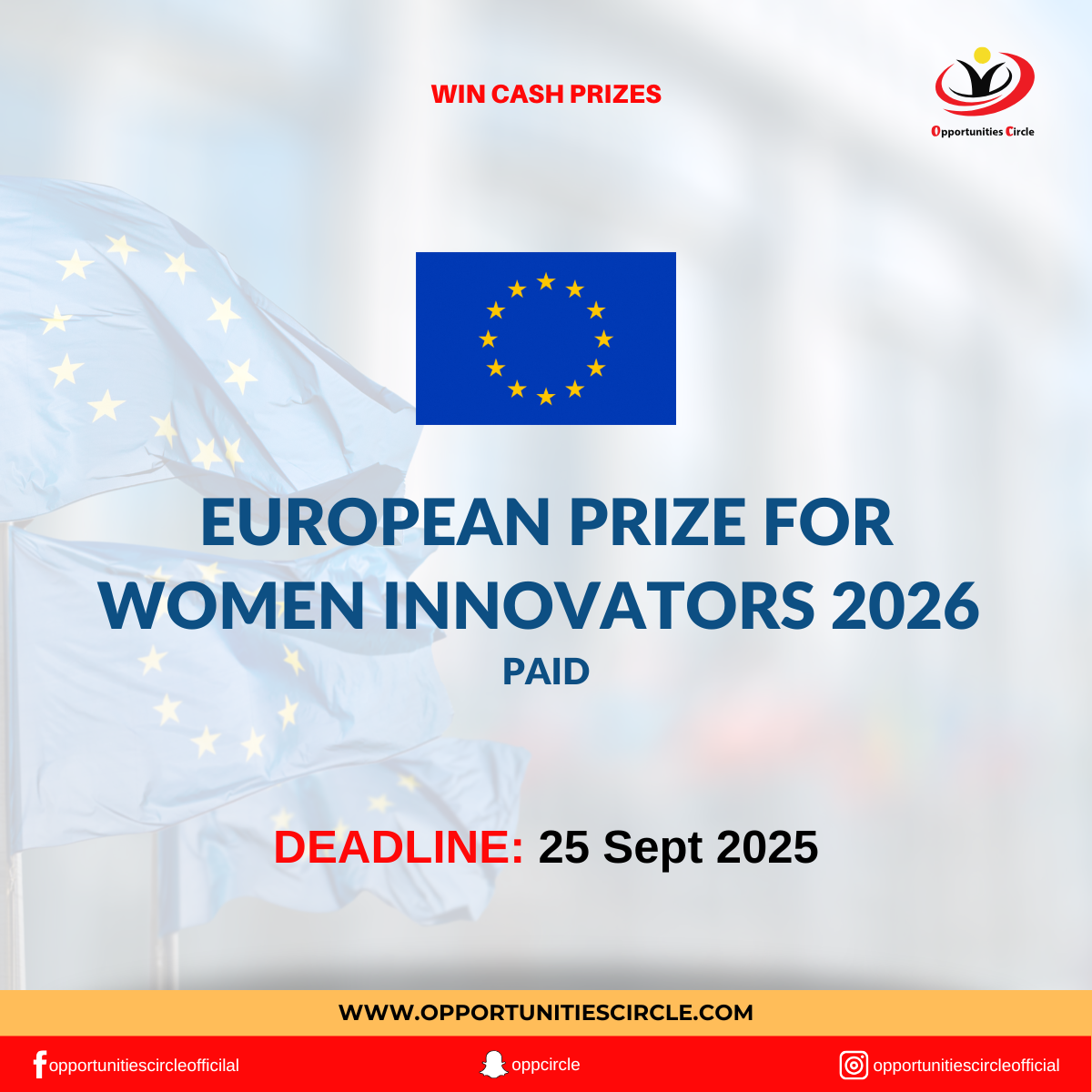 European Prize for Women Innovators 2026 | Win a cash prize ...