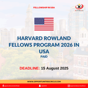 Harvard Rowland Fellows Program 2026 in USA
