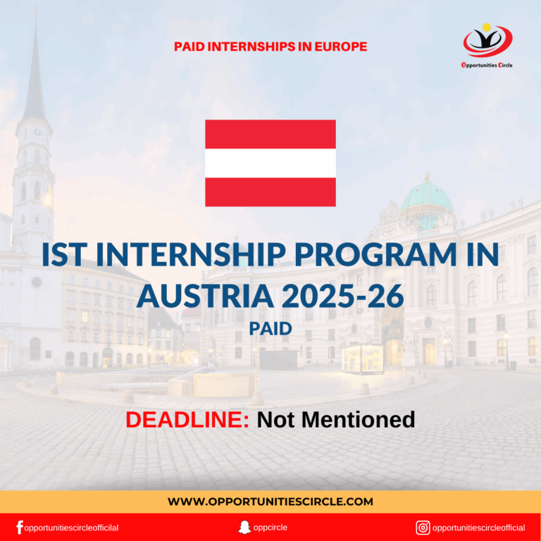 IST Internship Program in Austria 2025-26
