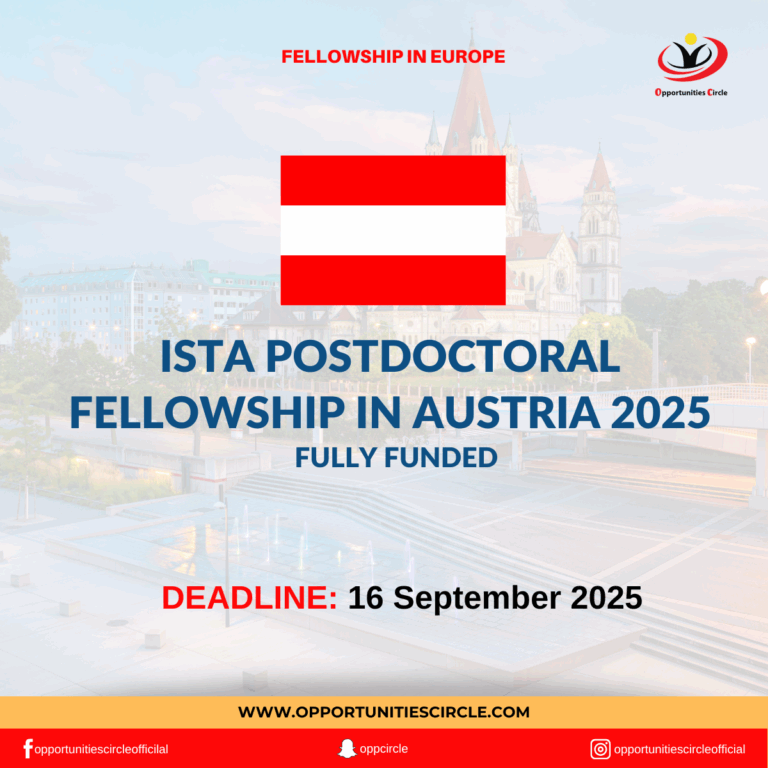ISTA Postdoctoral Fellowship in Austria 2025