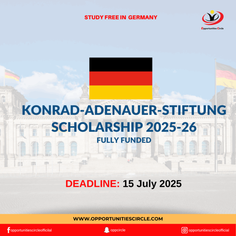 Konrad-Adenauer-Stiftung Scholarship 2025-26