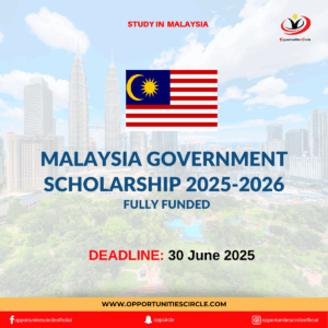 Malaysia Government Scholarship 2025-2026