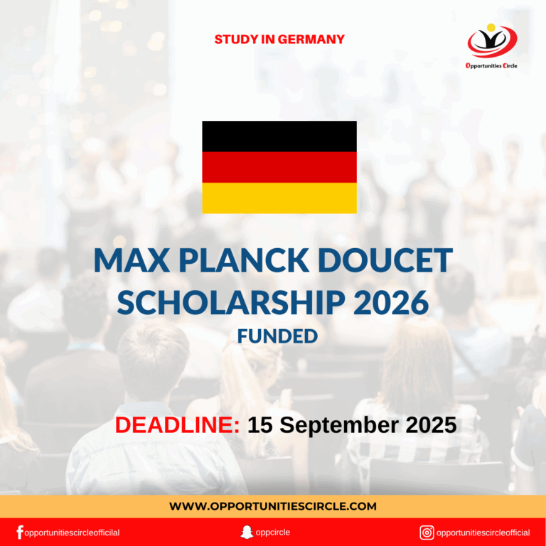 Max Planck Doucet Scholarship 2026