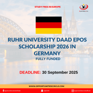 Ruhr University DAAD EPOS Scholarship 2026 in Germany