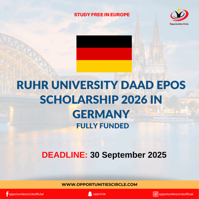 Ruhr University DAAD EPOS Scholarship 2026 in Germany