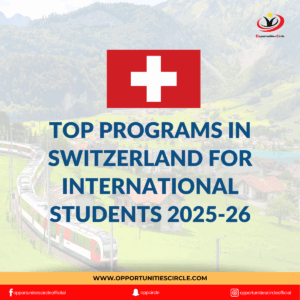 Top Programs in Switzerland for International Students 2025-26