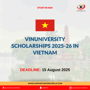VinUniversity Scholarships 2025-26 in Vietnam