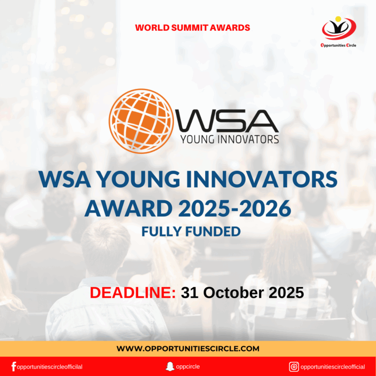 WSA Young Innovators Award 2025-2026