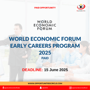 World Economic Forum Early Careers Program 2025