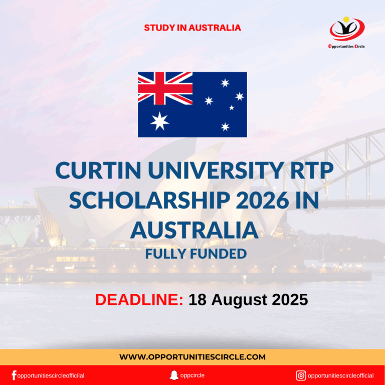 Curtin University RTP Scholarship 2026 in Australia