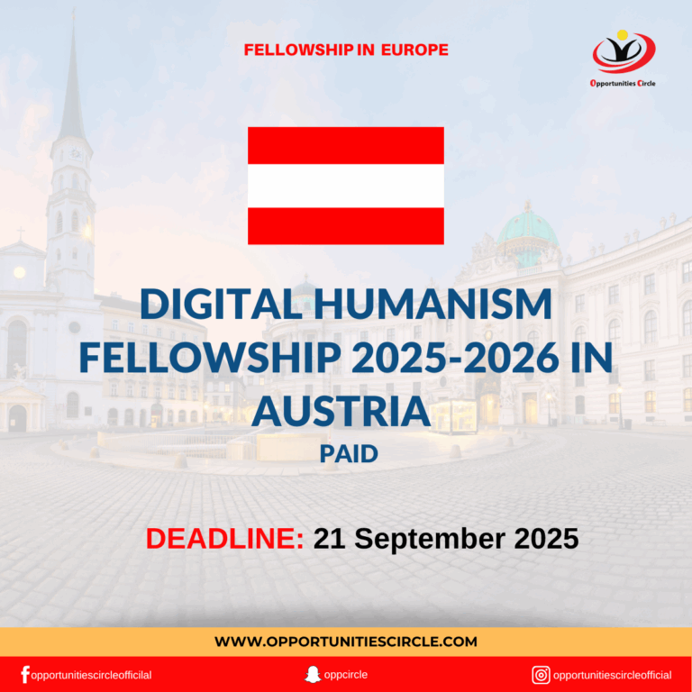 Digital Humanism Fellowship 2025-2026 in Austria
