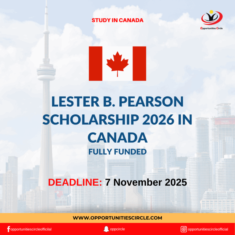 Lester B. Pearson Scholarship 2026 in Canada