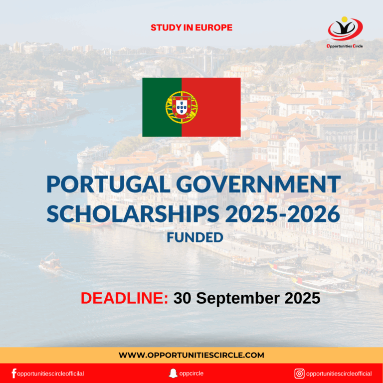 Portugal Government Scholarships 2025-2026