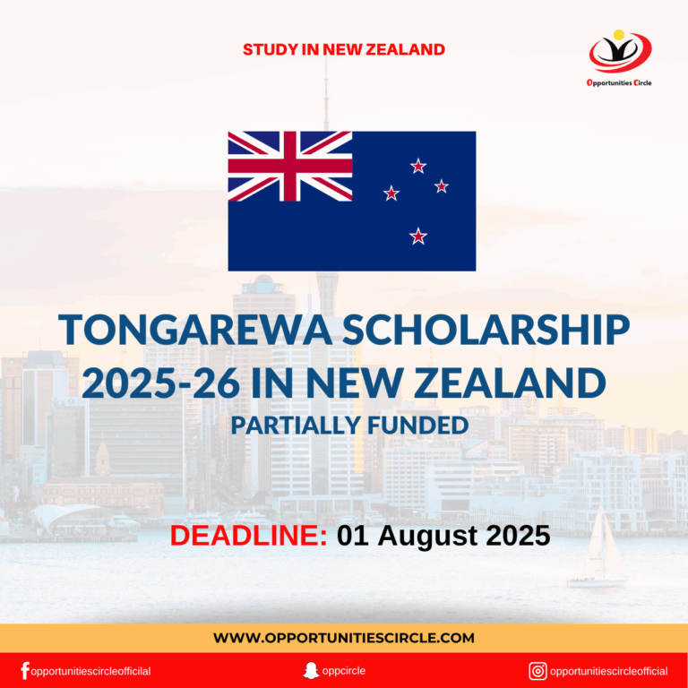 Tongarewa Scholarship 2025-26 in New Zealand