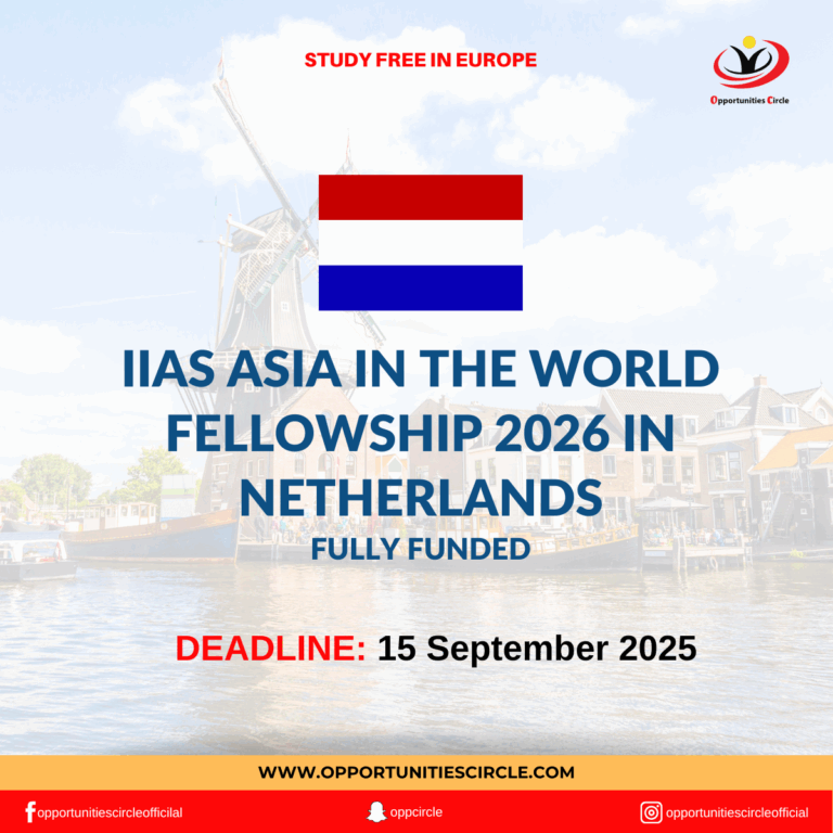 IIAS Asia in the World Fellowship 2026 in Netherlands