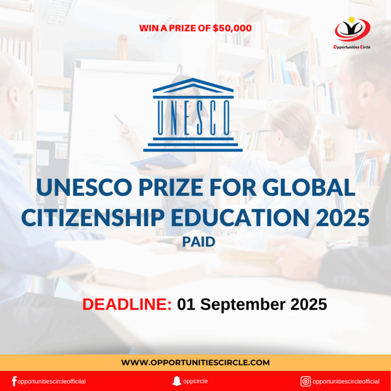 UNESCO Prize for Global Citizenship Education 2025