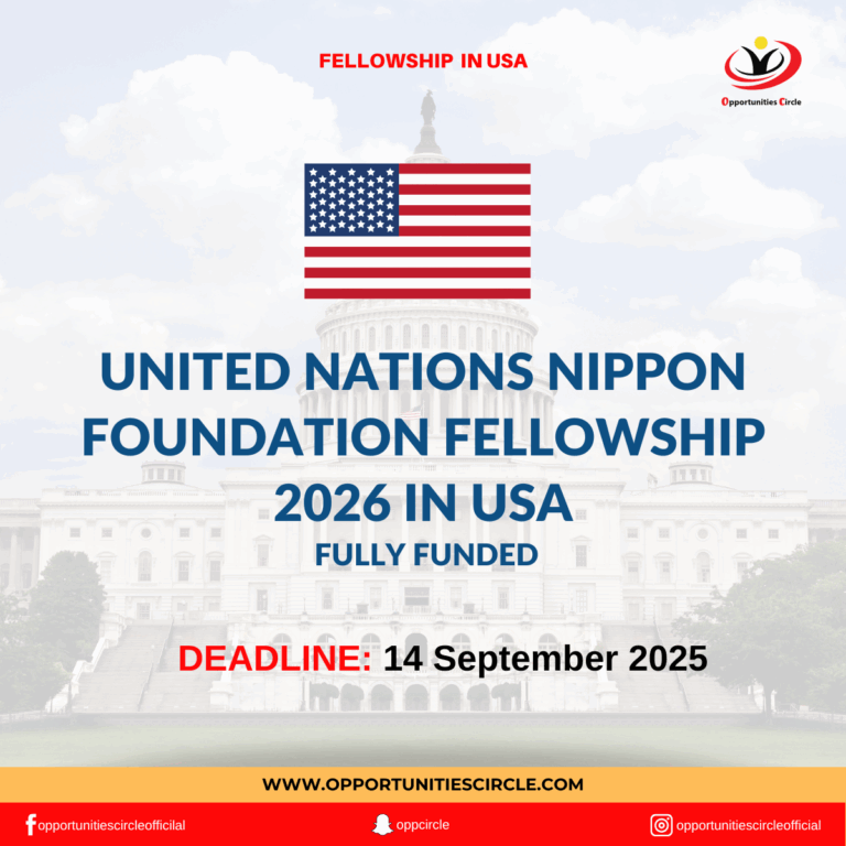 United Nations Nippon Foundation Fellowship 2026 in USA