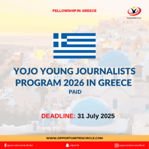 YOJO Young Journalists Program 2026 in Greece