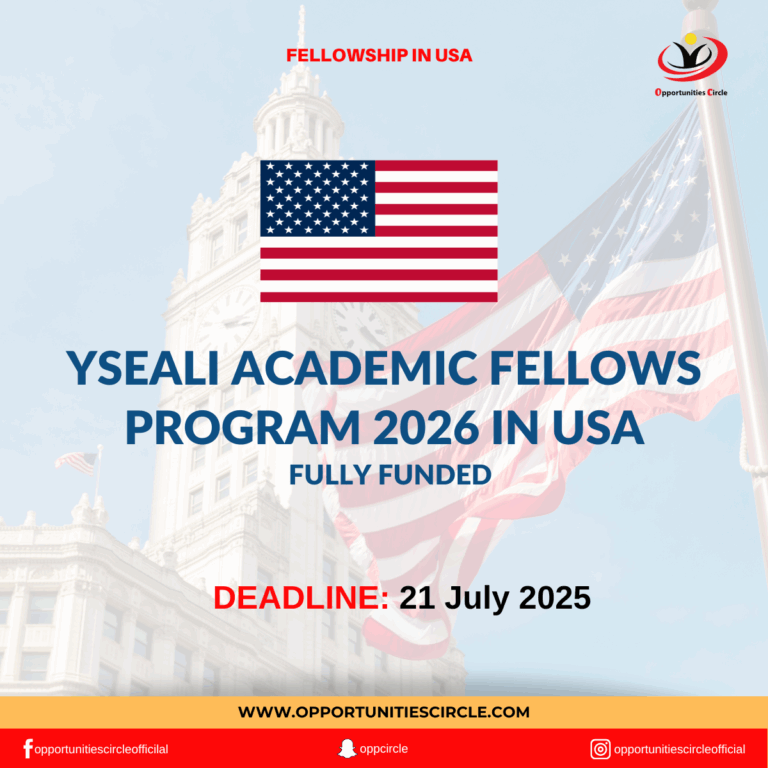 YSEALI Academic Fellows Program 2026 in USA