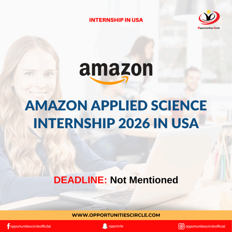 Amazon Applied Science Internship 2026 in USA