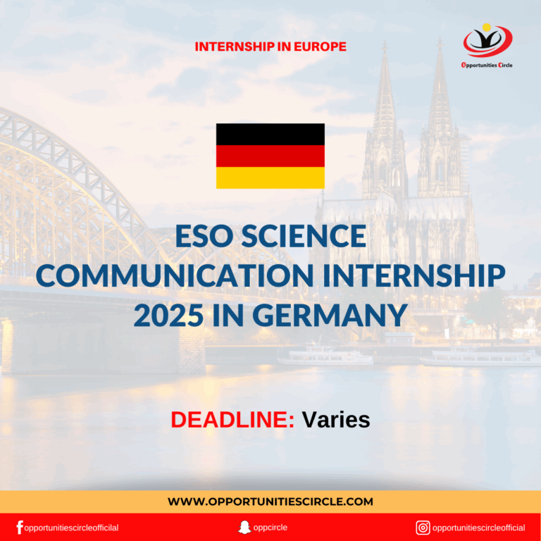 ESO Science Communication Internship 2025 in Germany