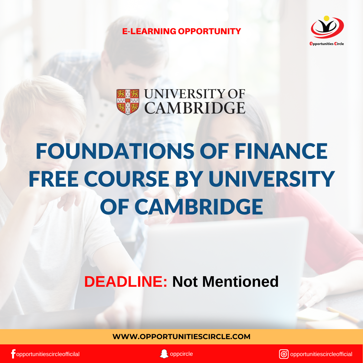 Foundations of Finance Free Course by University of Cambridge - Opportunities Circle