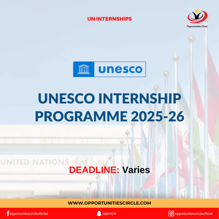 UNESCO Internship Programme 2025-26