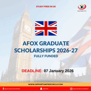 AFOx Graduate Scholarships 2026-27