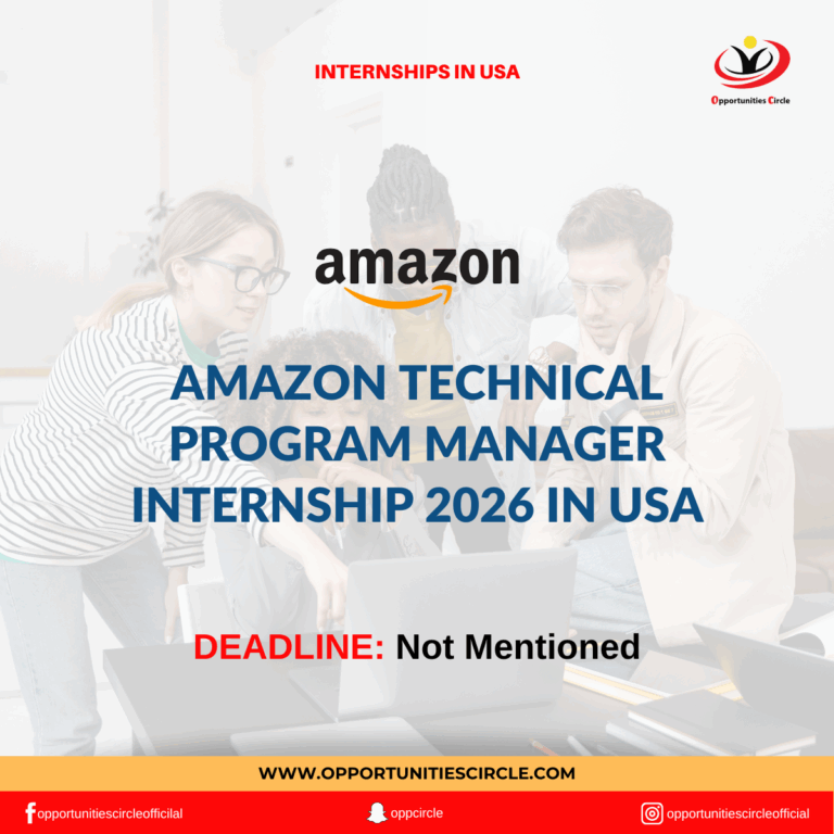 Amazon Technical Program Manager Internship 2026 in USA