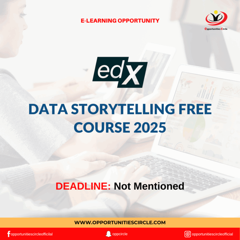 Data Storytelling Free Course 2025 - Opportunities Circle