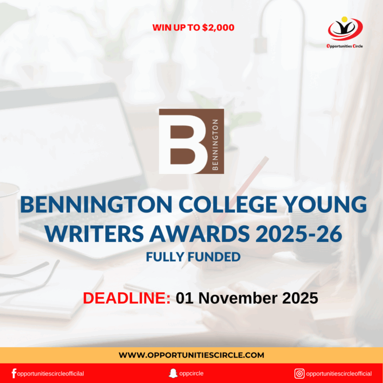 Bennington College Young Writers Awards 2025-26