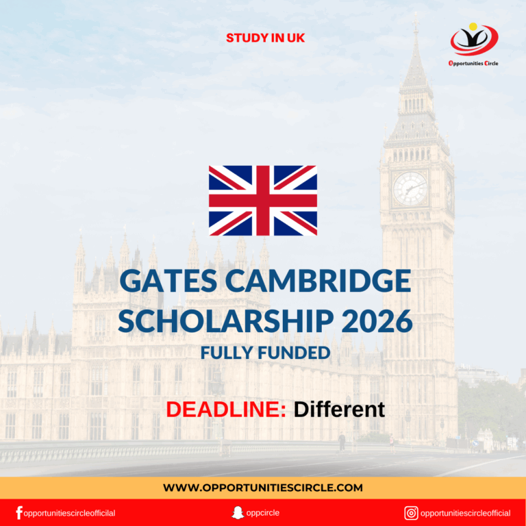 Gates Cambridge Scholarship 2026