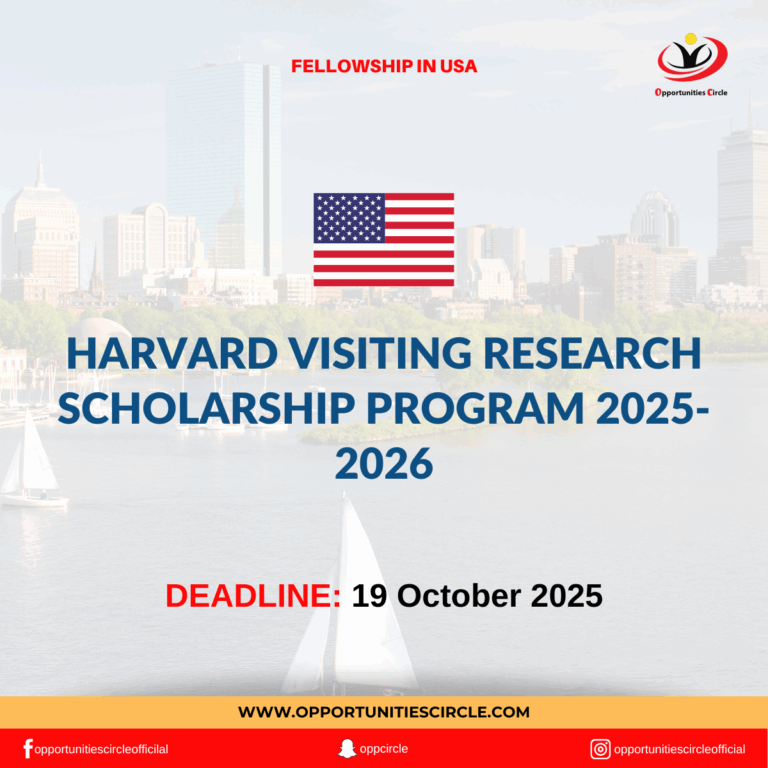 Harvard Visiting Research Scholarship Program 2025-2026
