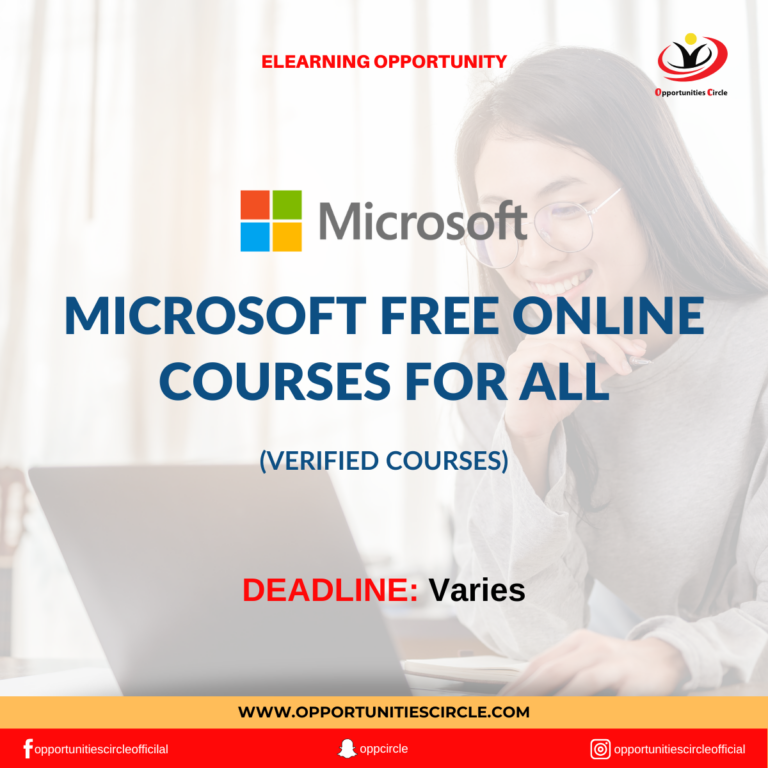 Microsoft Free Online Courses for all