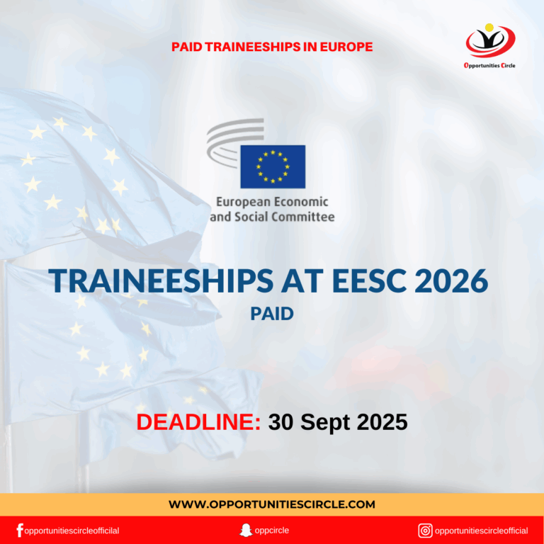 Traineeships at EESC 2026
