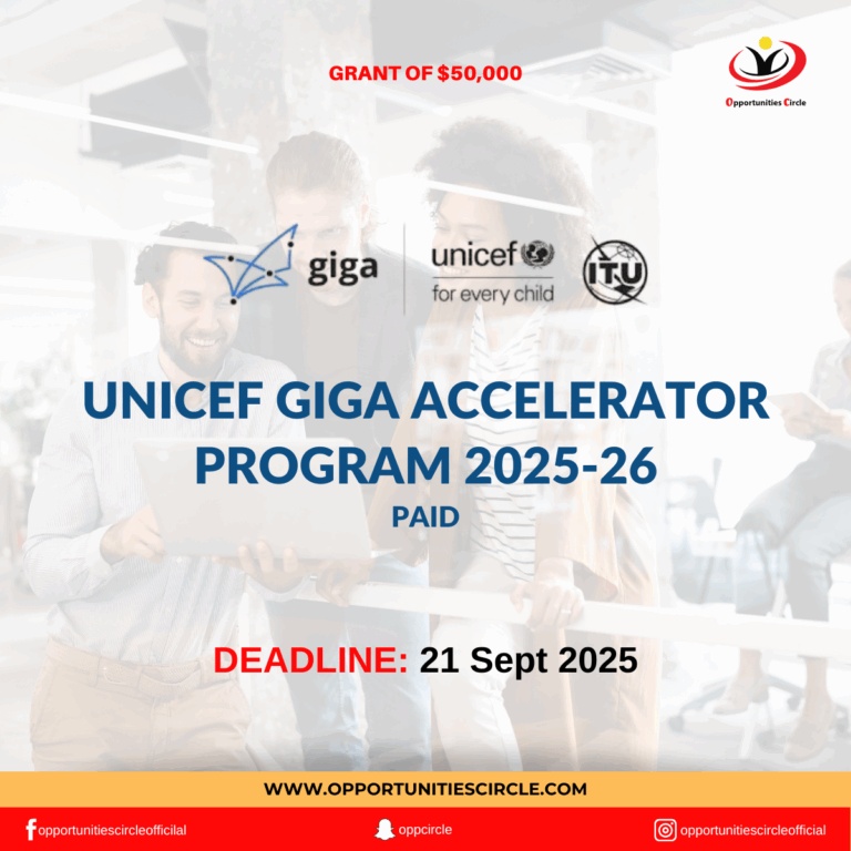 UNICEF Giga Accelerator Program 2025-26