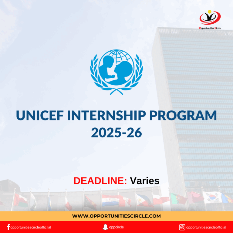 UNICEF Internship Program 2025-26