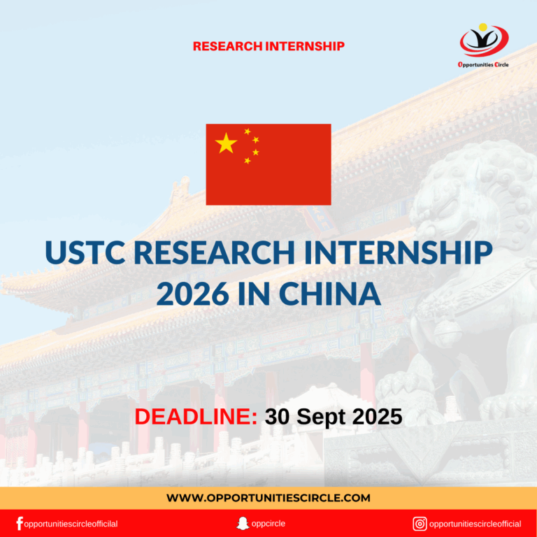 USTC Research Internship 2026 in China