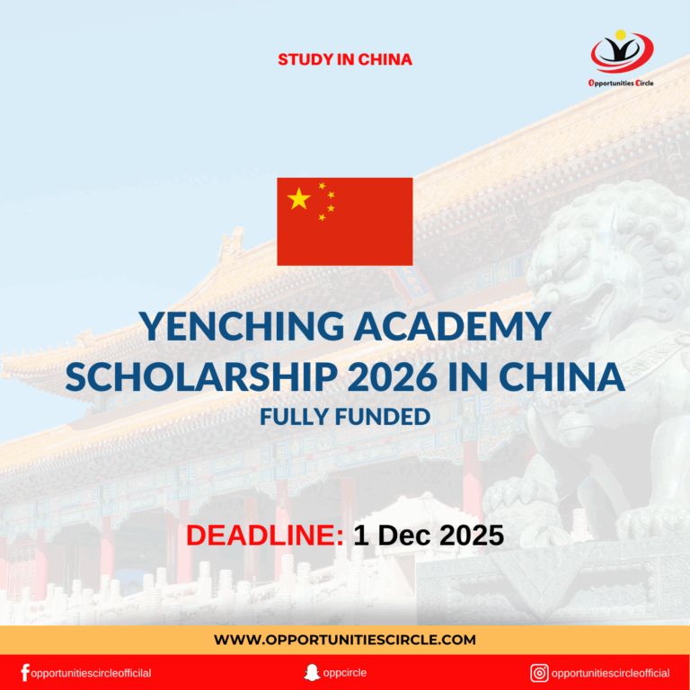 Yenching Academy Scholarship 2026 in China