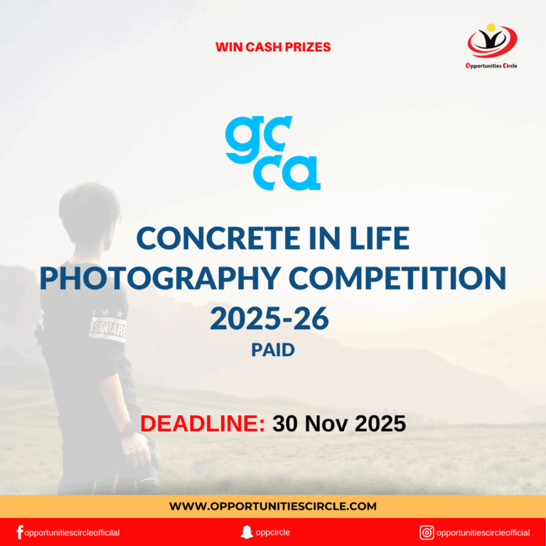 Concrete in Life Photography Competition 2025-26