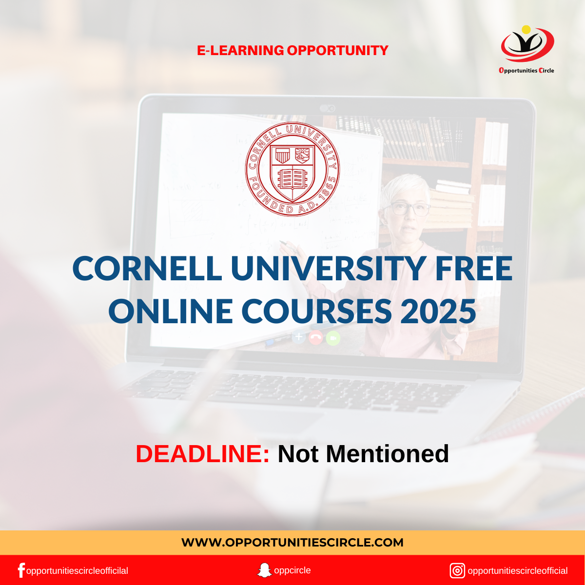 Cornell University Free Online Courses 2025 - Opportunities Circle
