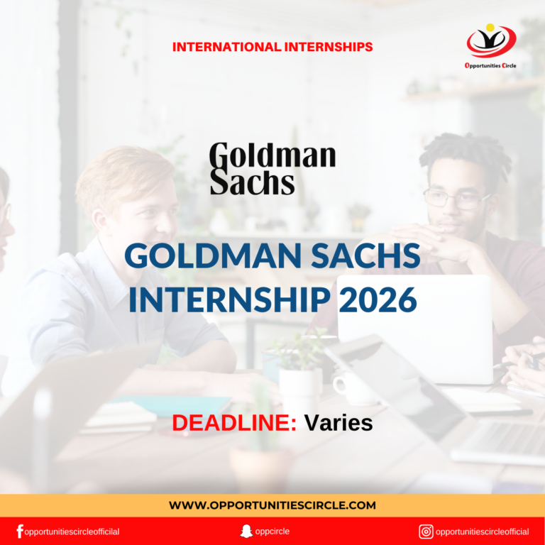 Goldman Sachs Internship 2026